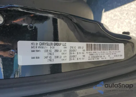 2014 Dodge Grand Caravan Sxt из США, поврежденный, VIN 2C4RDGCG9ER471848